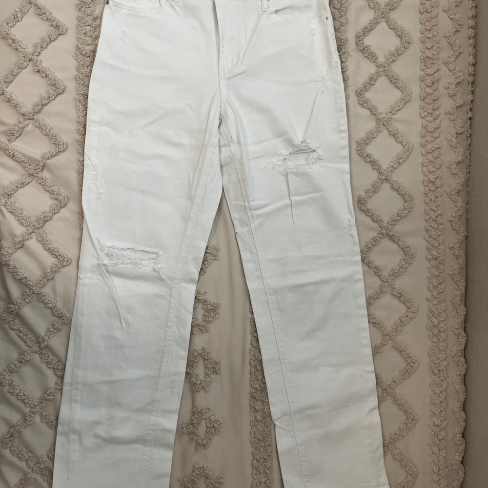 Tinseltown White Distressed Women Jeans